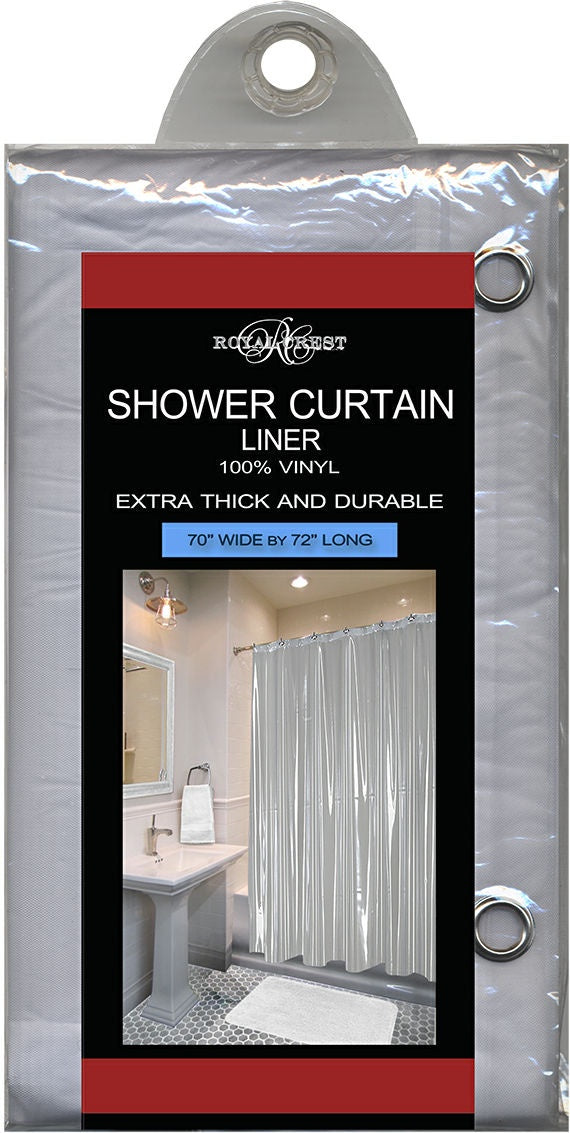 RC-01008 - SHOWER CURTAIN- LINER- W/GROMET CLEAR