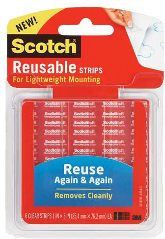 3M-R101 - MOUNTING STRIPS RESTICKABLE 1″x 3