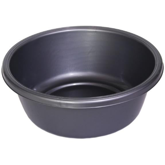 1147 - Round Plastic Wash Basin 9.75in grey