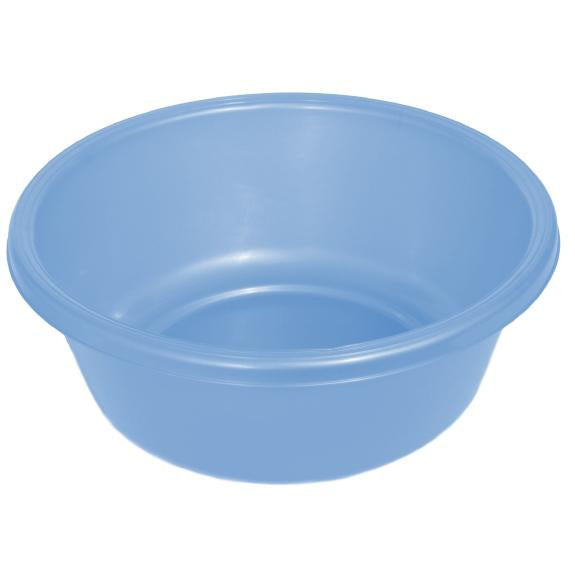 1147 - Round Plastic Wash Basin 9.75in light blue