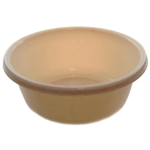 1151 - Round Wash Basin 13in beige w dots