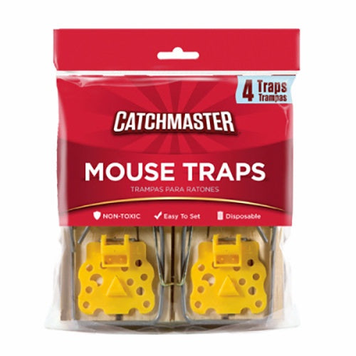 APG-604 - CATCHMASTER MOUSE TRAP WOOD 4pk