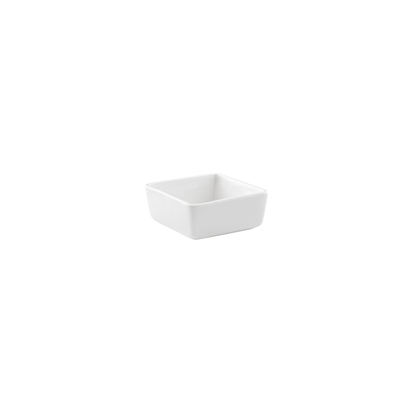 VL-0559-1 - Vikko Lightning - White Deep Square Dish, 1.6""
