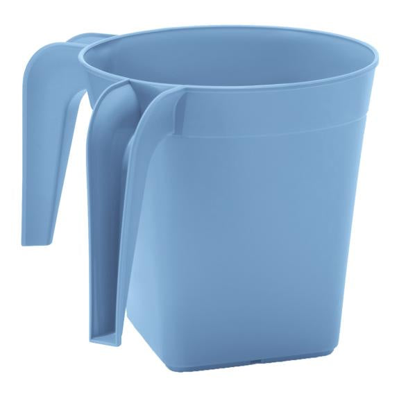 1332lb Square Plastic Wash Cup Light Blue
