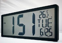 SONNT4699 - Atomic Clock 4-1 2 Display Jumbo Number, W Temperature