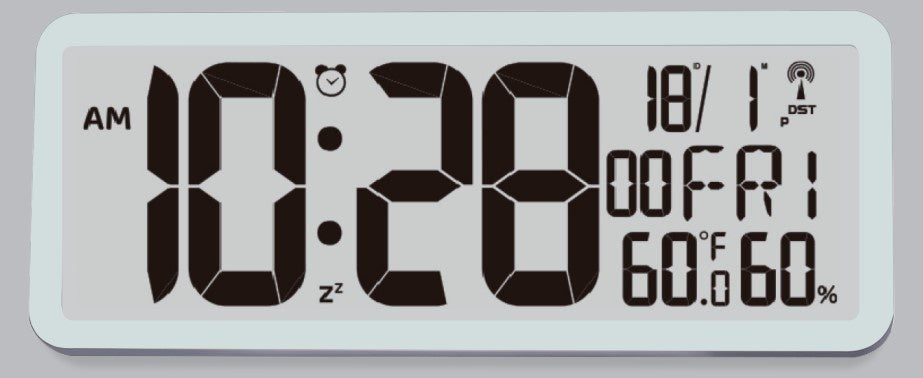SONNT4682 - Atomic Clock 2 Display W Temperature