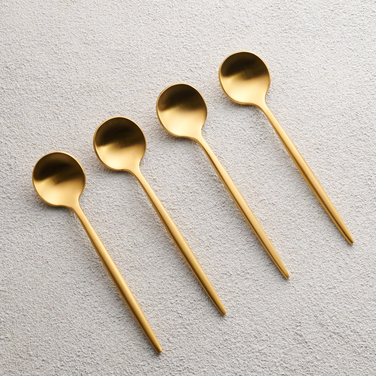 VF-S410-VG - Vera, Brushed Gold, 18/10, Coffee Spoon, 4pk