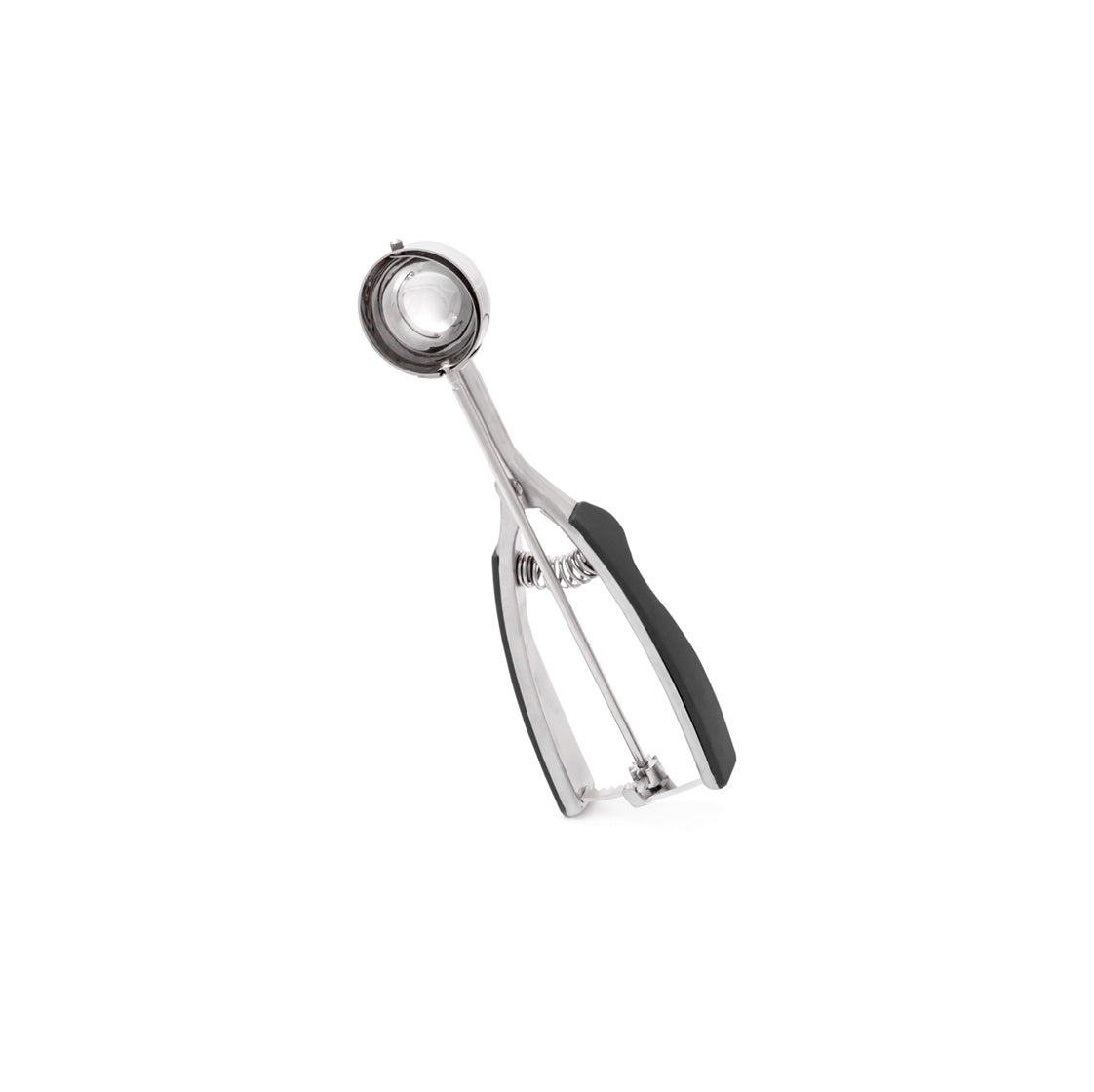 M5324-BK - Millvado - SS Ice Cream Scoop With Soft Grip Handles, Small 1.6'' Dia Black