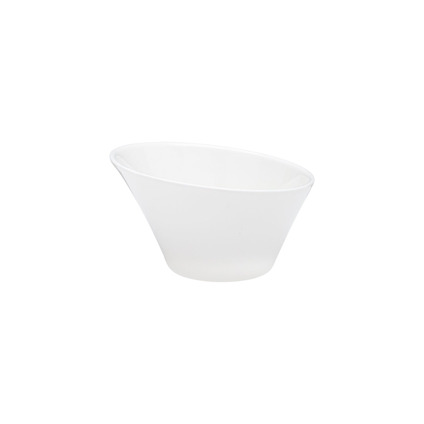 VL-429 - Vikko Lightning - Jersey, White Slanted Small Bowl, 10 oz
