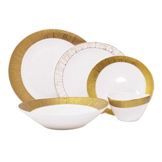 VS-2017-SG - Vikko Shine - Sienna Gold, 20 Pc Dinnerware Set