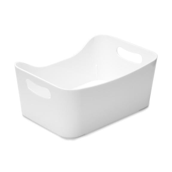 2153 - Plastic Storage Basket Large White