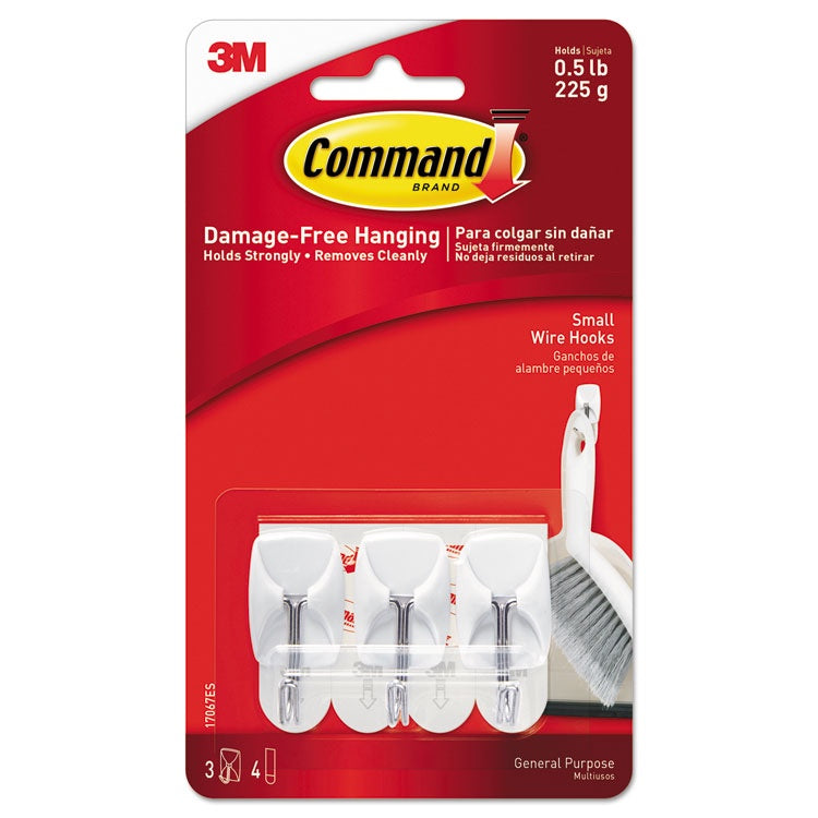 17067CLRES - Command Wire Hook 3pack Clear
