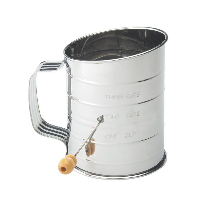28014 - Hand Crank Sifter, 3 Cup