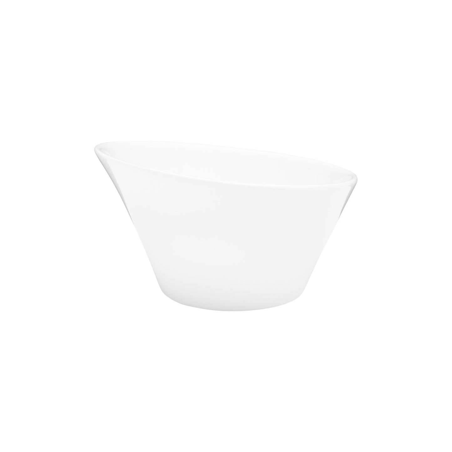 VL-430 - Vikko Lightning - Jersey, White Slanted Small Bowl, 14 oz