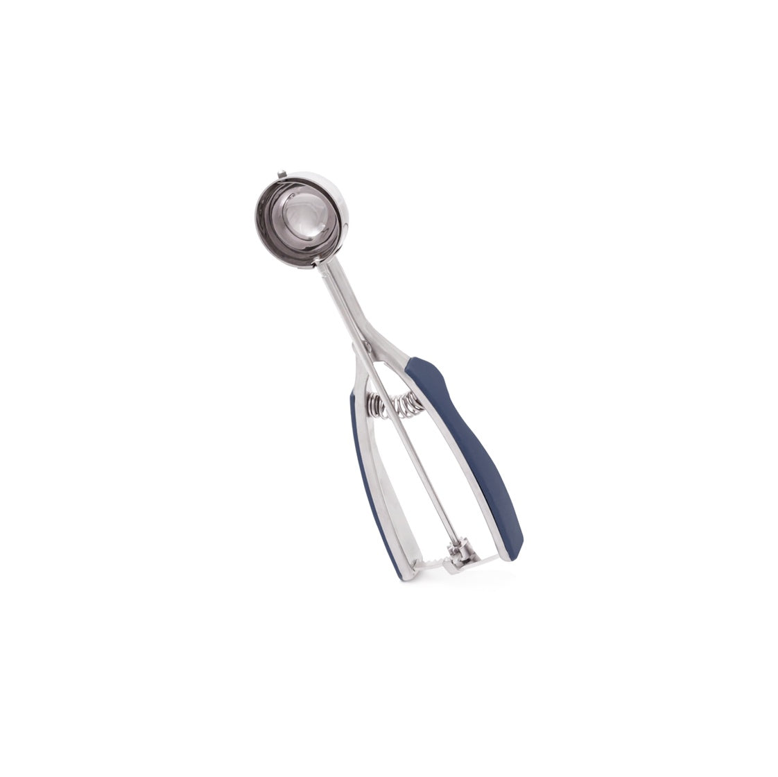 M5334-BL - Millvado - SS Ice Cream Scoop With Soft Grip Handles, Small 1.6'' Dia Blue