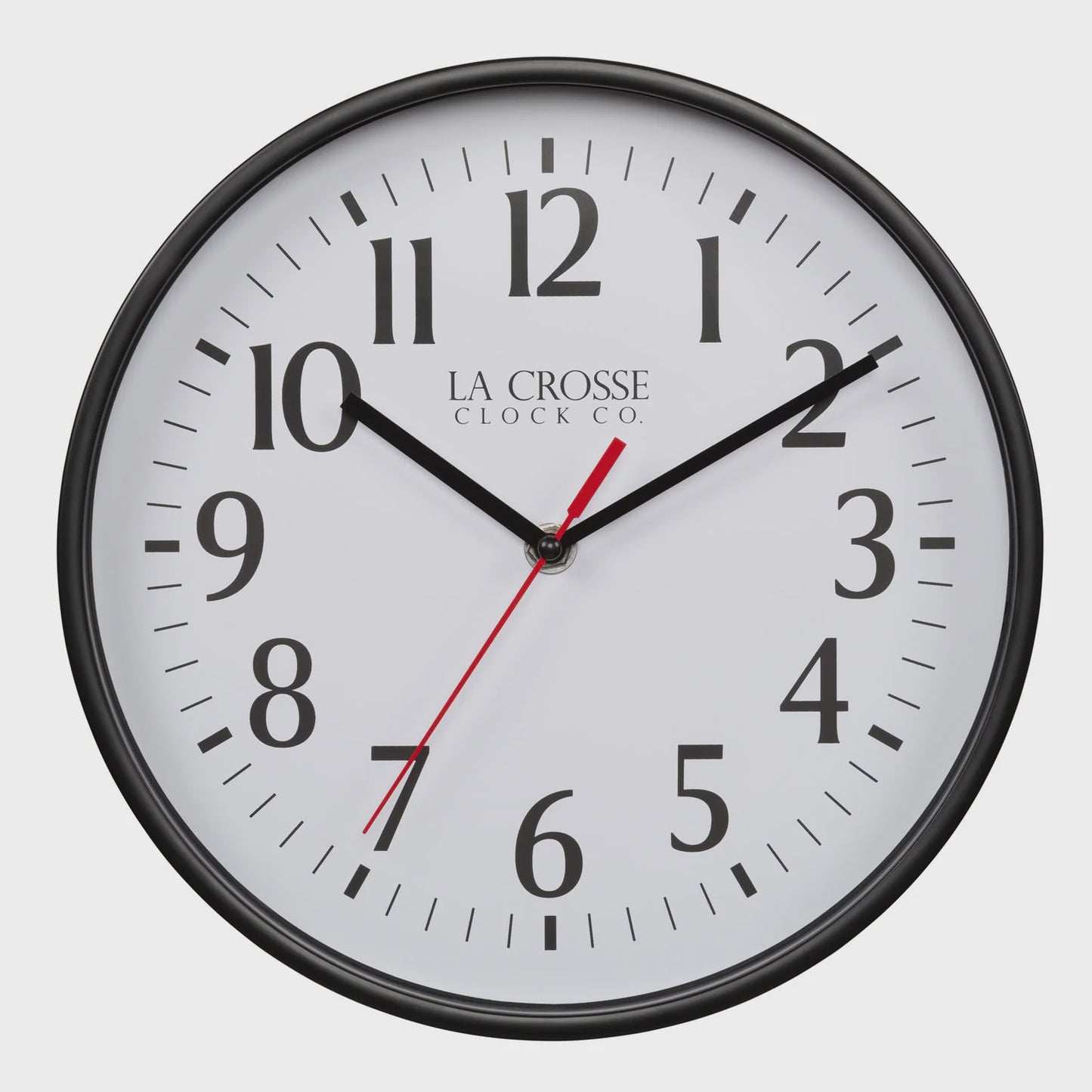 LAC404-3025B - 10-Inch Basic Analog Wall Clock - Black