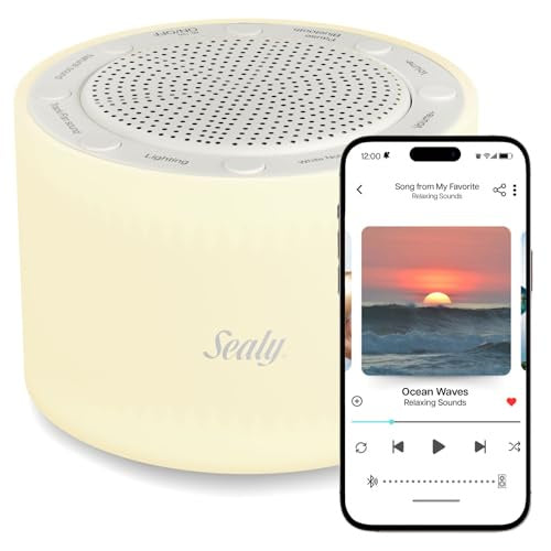 SLHWSN121WT - Wireless Sleep Sound Machine & Night Light – Bluetooth Speaker