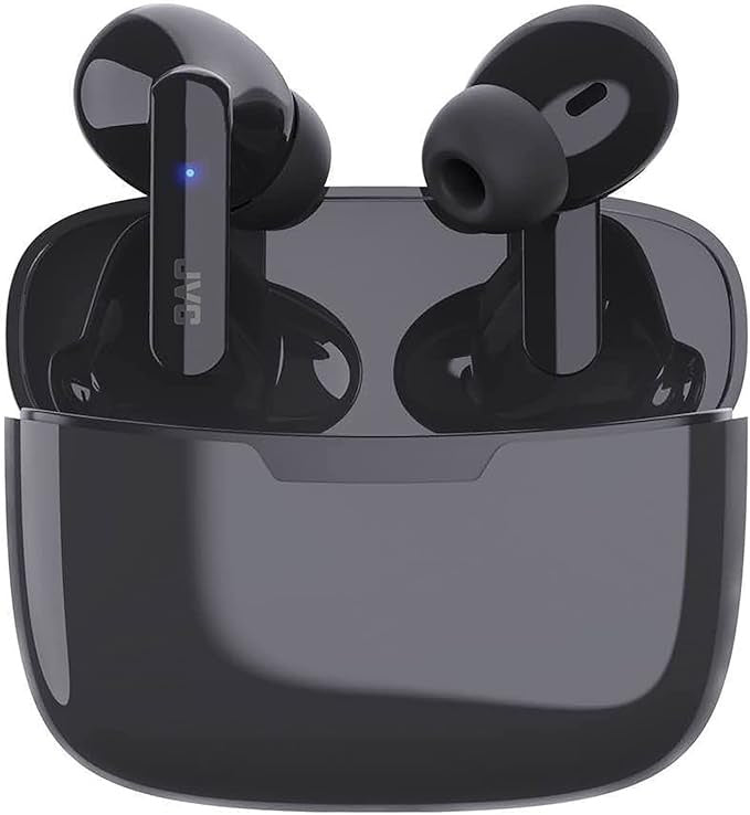 JVCHAD5TB - JVC Ultra-Compact IE Bluetooth Earbuds, True Wireless with Charging Case (Olive Black)