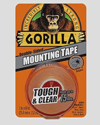 6065003 - 1”X 60” Clear Mounting Tape 15lbs