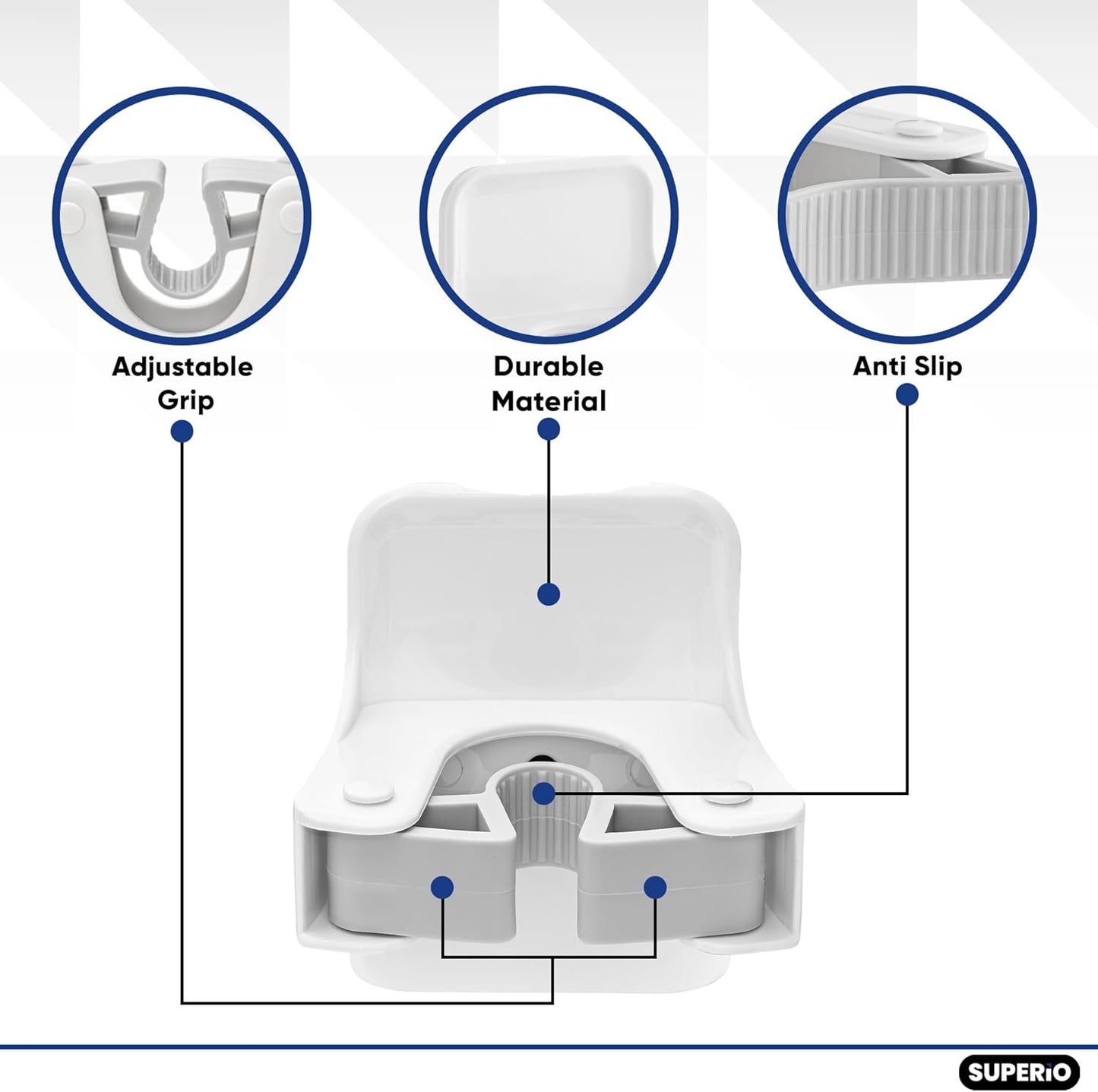1240 - Plastic broom holder