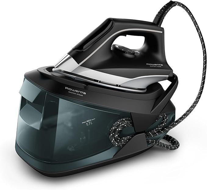 VR8338 - Rowenta Iron Steamer for Clothes, Master Steam Station, Professional Steam Iron