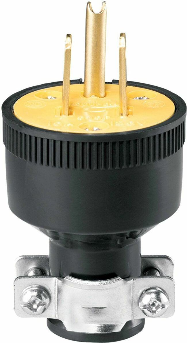 CW-1709 - PLUG-3 PRONG-H.D.RUBBER-MALE