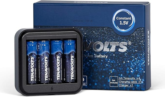 TENAALBWC - Tenavolts 1.5V AA Lithium Rechargeable Battery