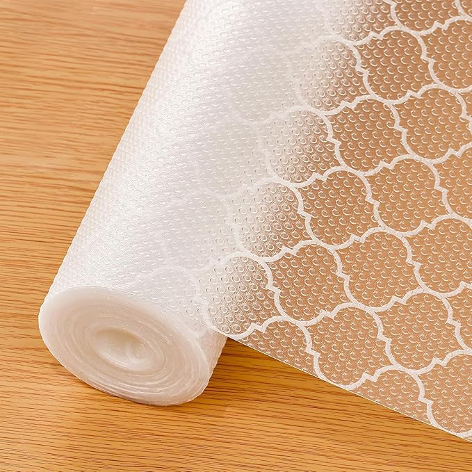 Shelf Liner – Non-Adhesive Waterproof. Durable EVA Material Easy-to-Cut, Modern Pattern (17.7"W x 78.7"L)