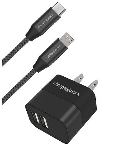 CHA-CX3211BK - USB C Wall Charger w Micro & C Cable