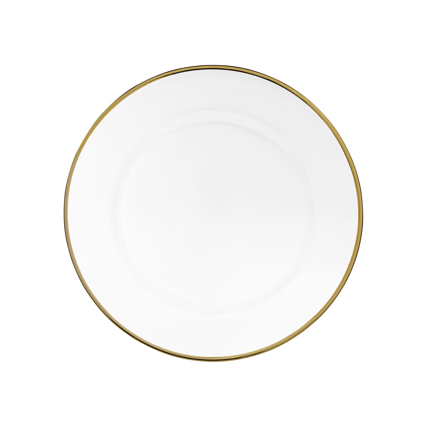 VD-1301-G - Vikko Decor - Classic Gold Rim Glass Charger 13