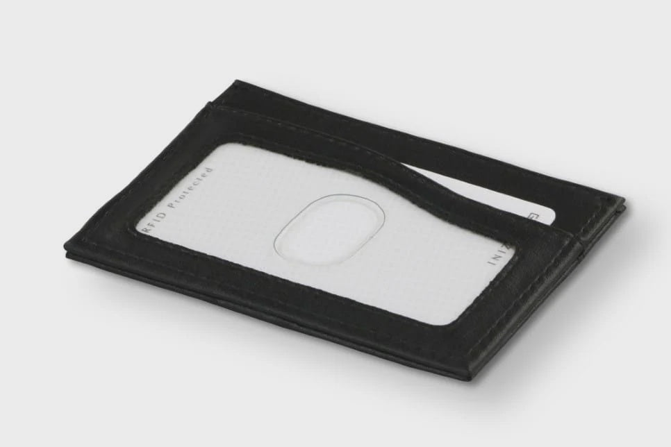 GARCHL2-BRBL - Leggera Card Holder ID Window Brushed Black