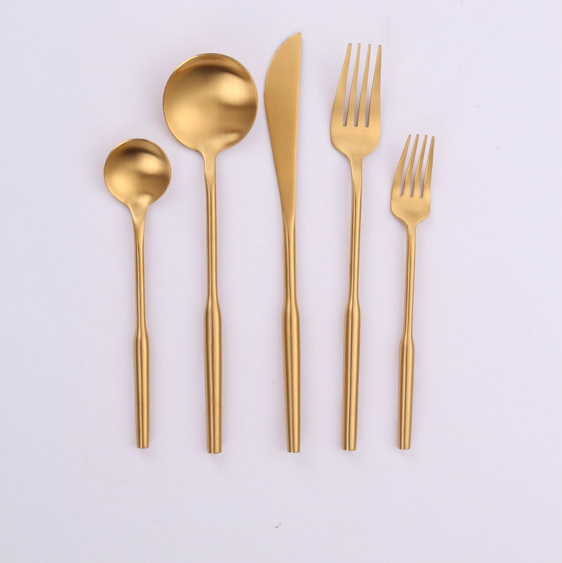 VF-20-AG-SET - Arlington, Brushed Gold, 18/10 Flatware, 20 Pc Set,