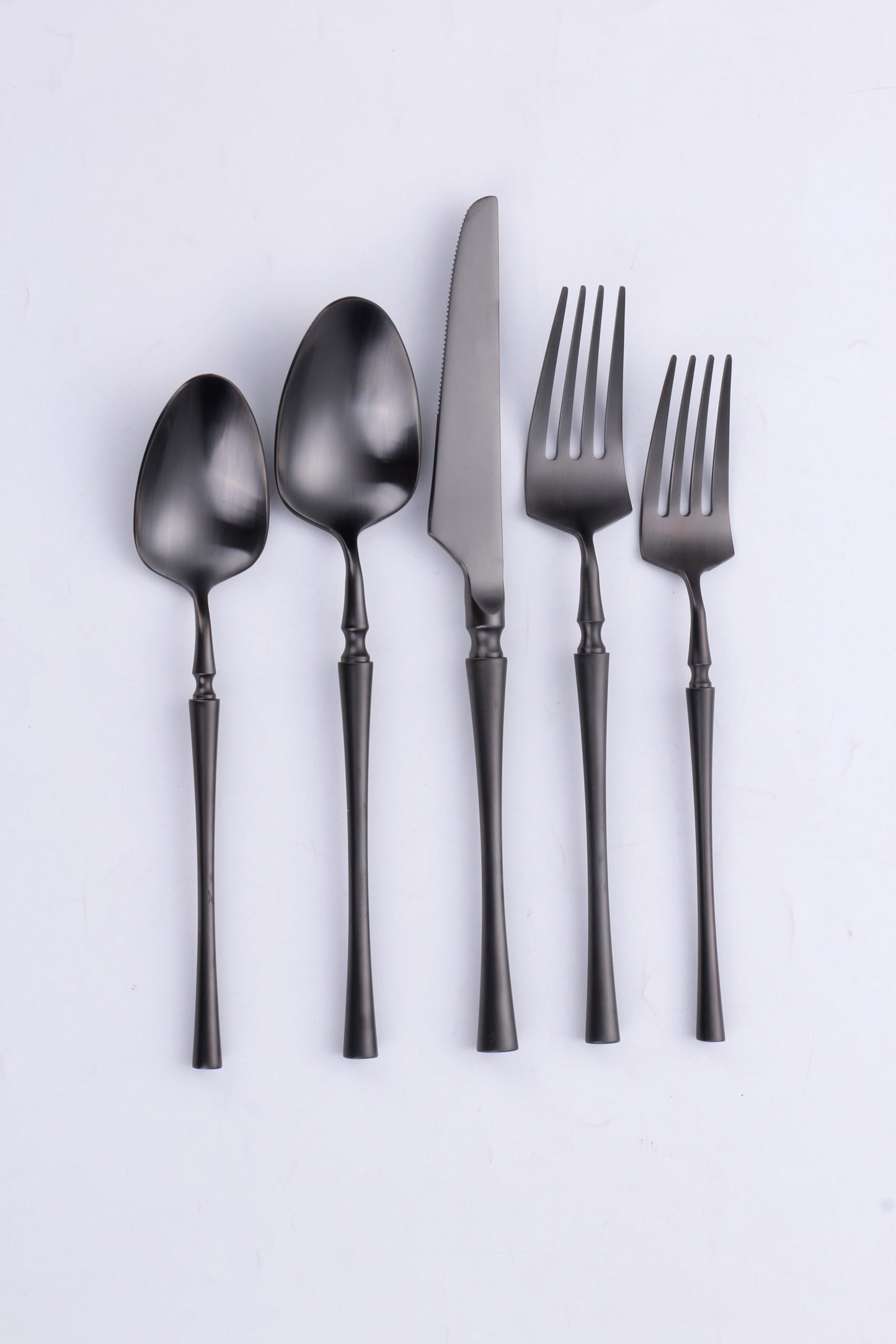 VF-30-IB-SET - Irene, Brushed Black, 18/10 Flatware, 20 Pc Set, Setting For 4