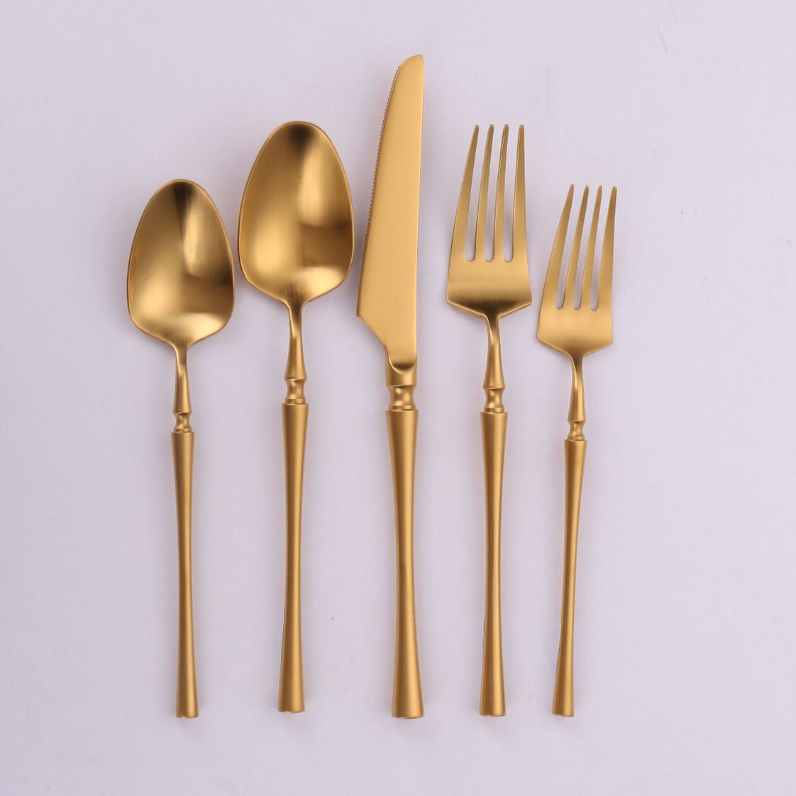 VF-30-IG-SET - Irene, Brushed Full Gold, 18/10 Flatware, 20 Pc Set