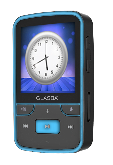 SAMVIX GLASBA 8GB BLUETOOTH MP3 PLAYER - BLACK