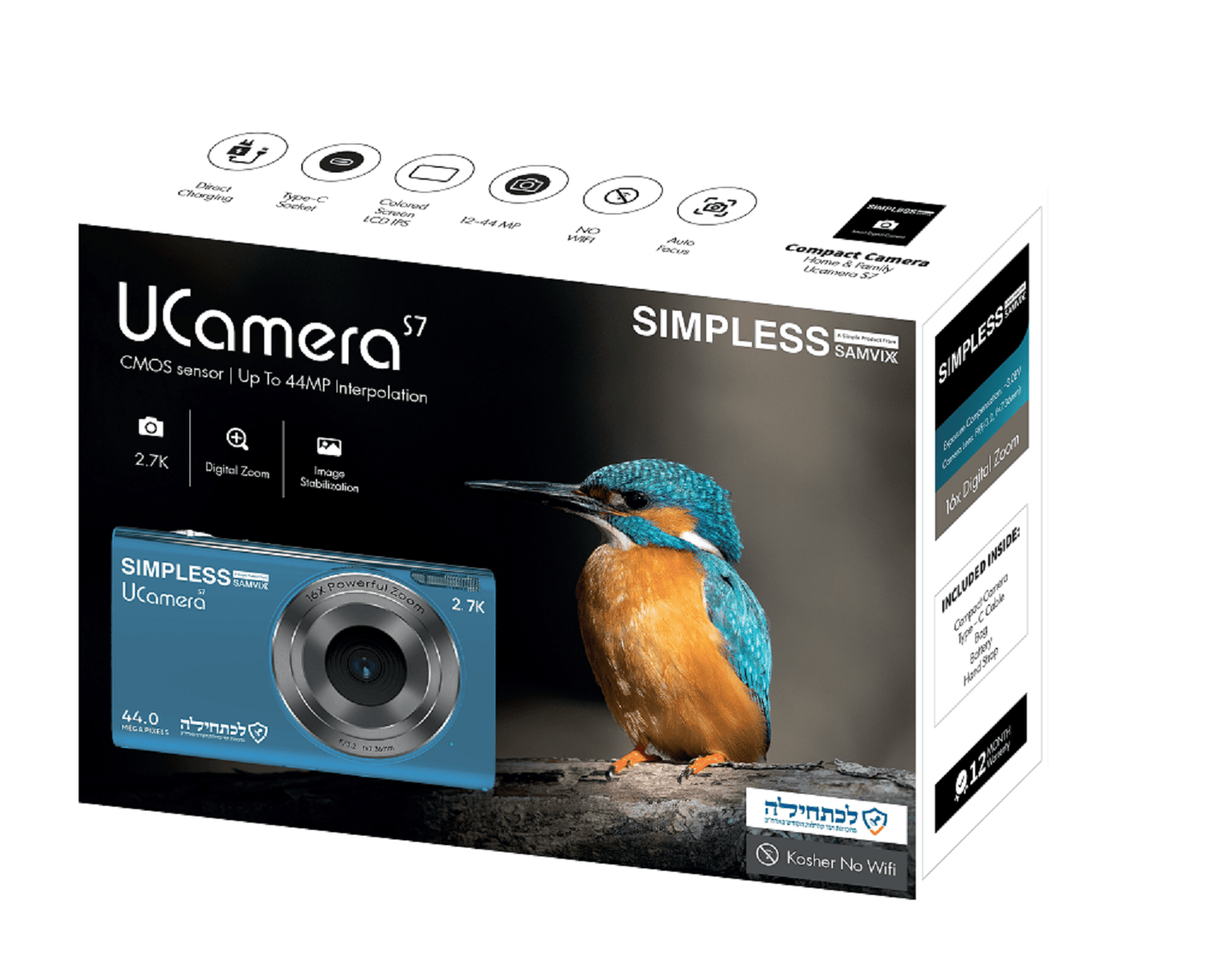 SAMVIX UCAMERA S7 - BLUE - NO VIDEO