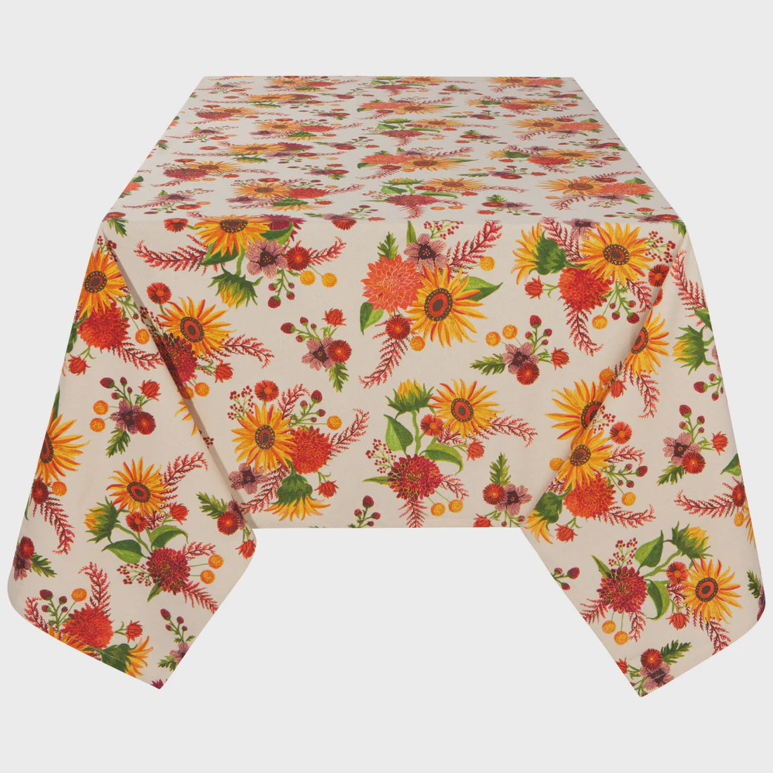 NTC2325D - Sunflower Splendor Printed Tablecloth 60 x 120 In
