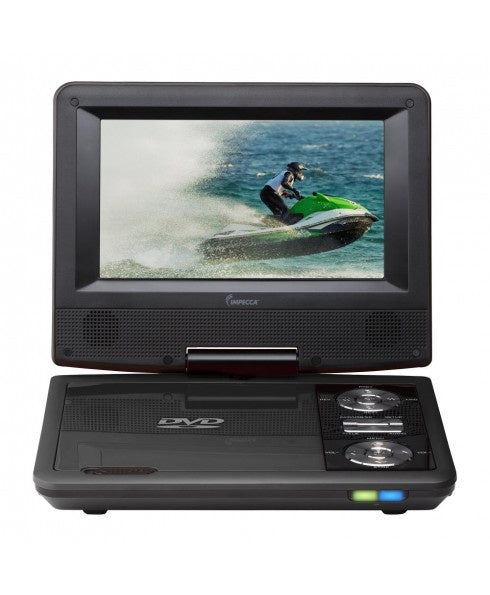 IMPDVP776K - Impecca 7-inch 270° Swivel Screen Portable DVD Player - Black
