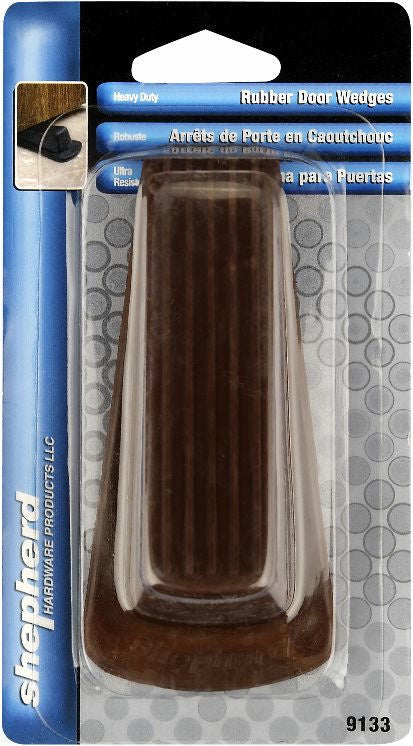 SH9133-CD/1 - DOOR WEDGE-LARGE-RUBBER-BROWN