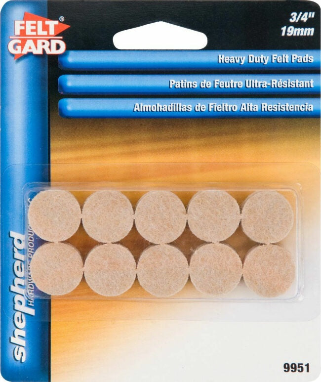 SH9951-CD20 - FELT GARD PADS-H.D.LIGHT BROWN – 3/4″