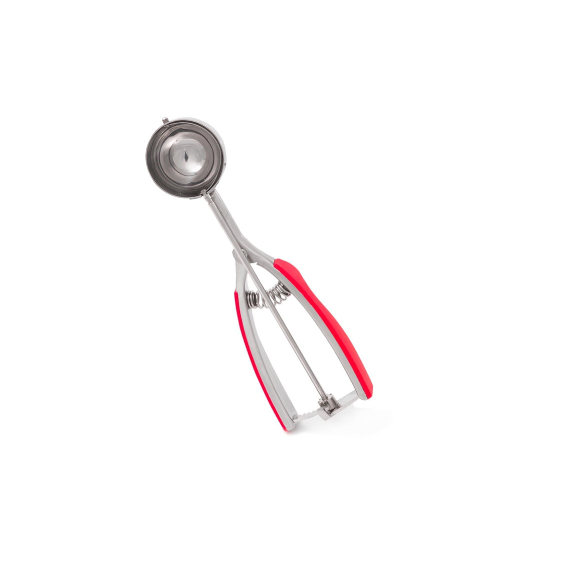 M5315-R - Millvado - SS Ice Cream Scoop With Soft Grip Handles, Medium 1.9'' Dia Red