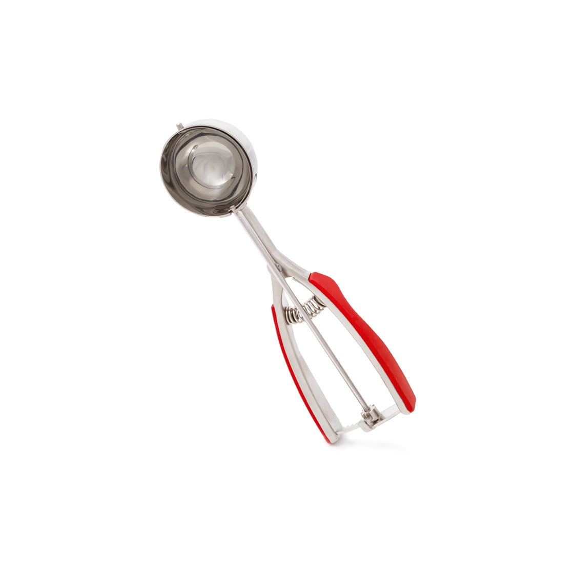 M5316-R - Millvado - SS Ice Cream Scoop With Soft Grip Handles, Large 2.4'' Dia Red