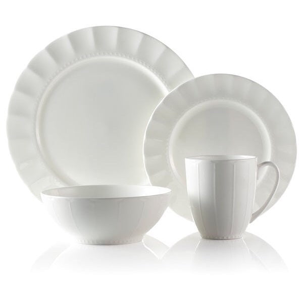 VL-SMP-SET - Maison Neuve - Round, Bone China, 16 Pc Dinnerware Set, Symphony,