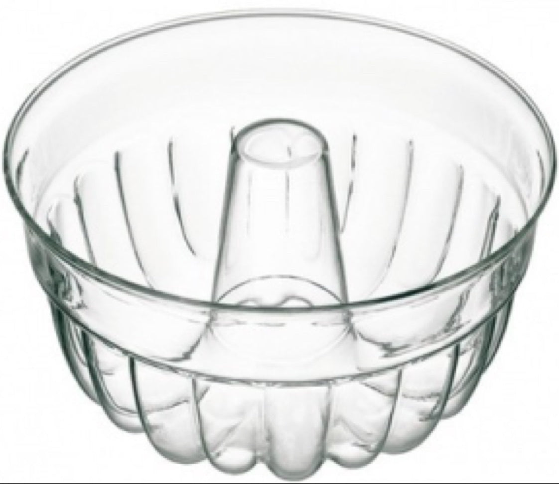 SX-5041 - Simax - Fluted Blown Glass Bundt Pan, 9.75 In/2.1 Qt