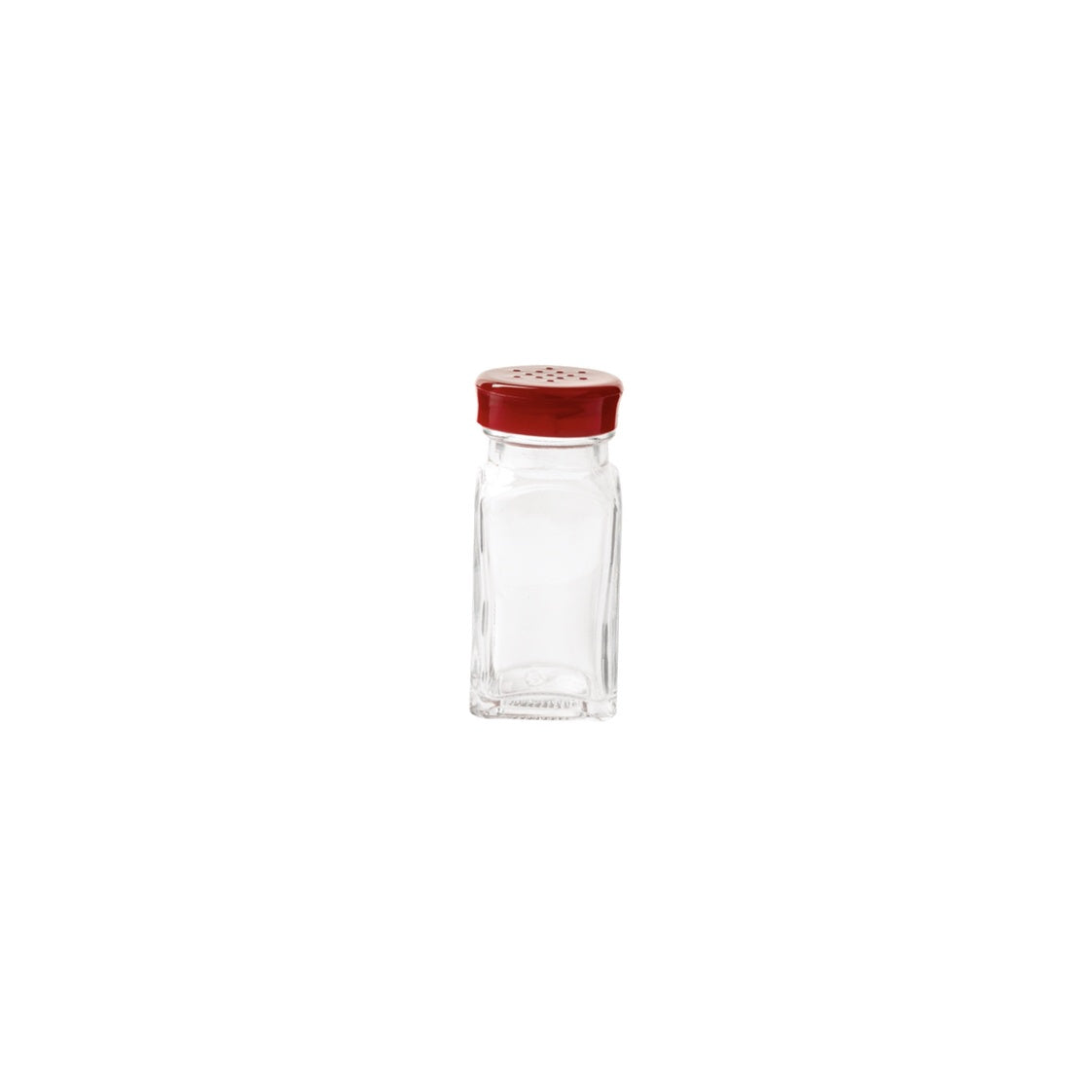 TR-07121004 - Trudeau - Glass, Wink Salt & Pepper Shaker, Red Top