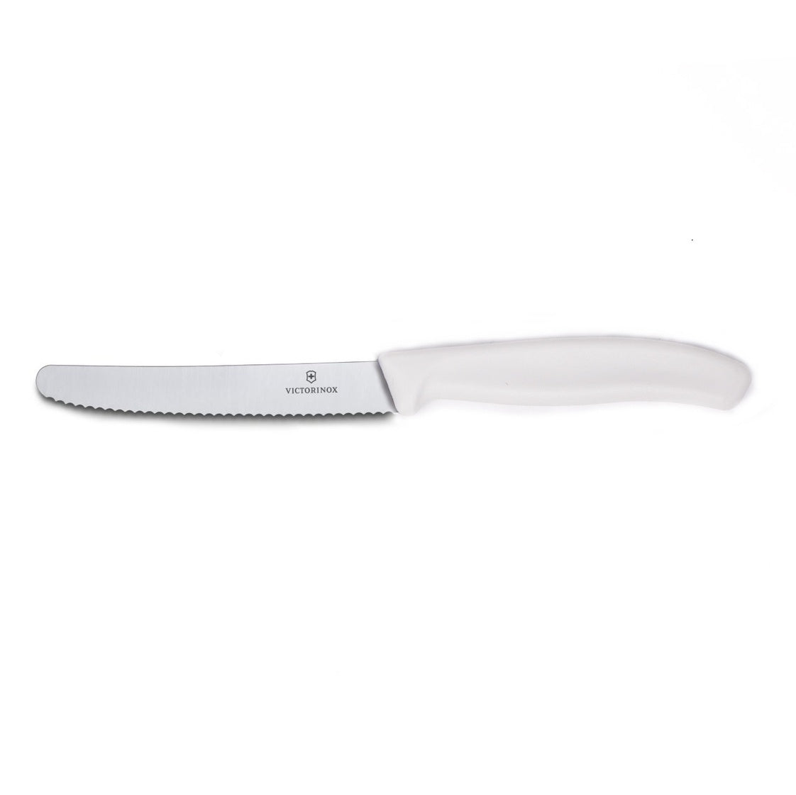 6.7837 - Swiss Classic Tomato Knife, Serrated, Round Tip, 4.5, White