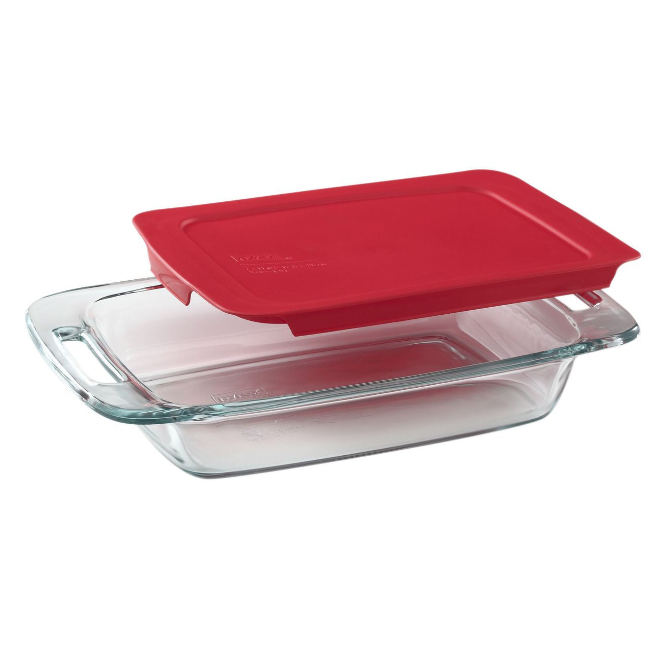 1090948 - Pyrex Easy Grab 2qt glass Baking Dish w Red Lid
