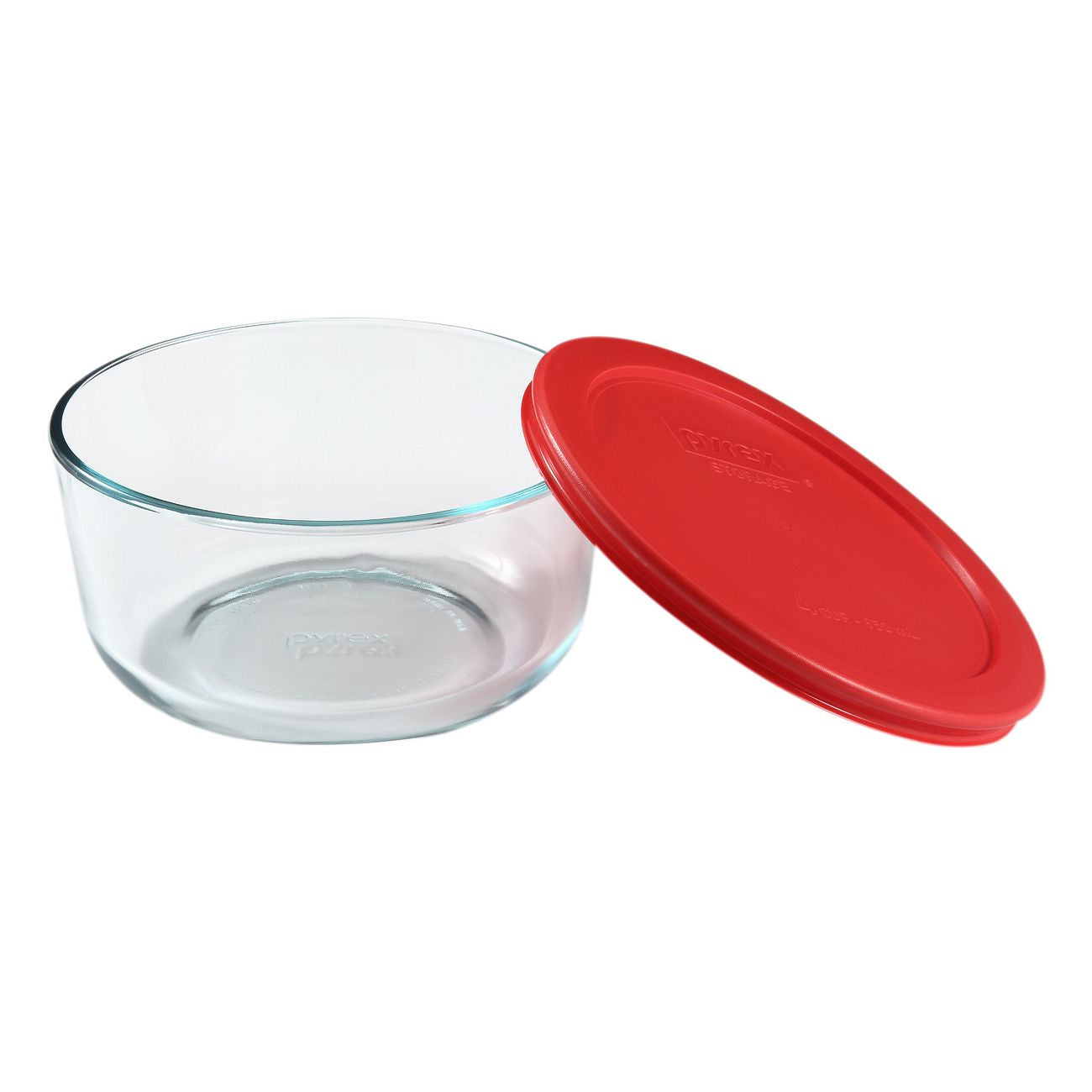 1075428 - Pyrex 4c Glass Storage Round w Red Lid