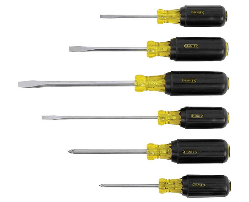 STN66565 - 6PC RUBBER GRIP SCREWDRIVER SET