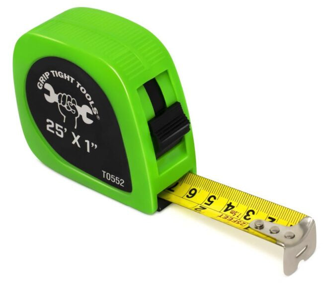 GT-T0552 - TAPE MEASURE- NEON COLORS-25 FTx 1"